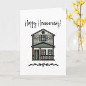 ハッピーハウスヴァリザクションクライアントホームアニバーサリー カード (黄色い花)