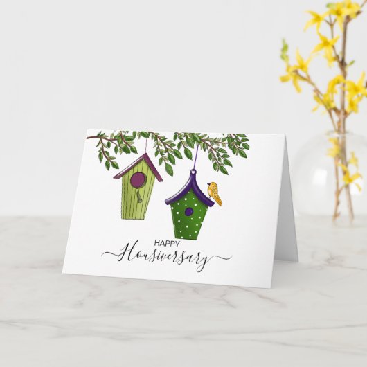 ハッピーハウス記念日のご紹介 カード (黄色い花)