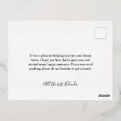 ハッピーハウス記念日のご紹介 箔シーズンポストカード (裏面)