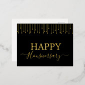 ハッピーハウス記念日のご紹介 箔シーズンポストカード (正面/裏面)