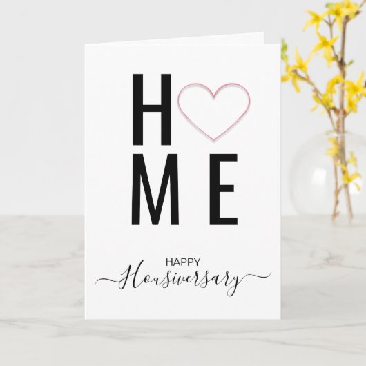 ハッピーハウス記念日の紹介状 カード (黄色い花)