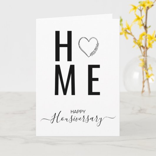 ハッピーハウス記念日の紹介状 カード (黄色い花)