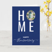 ハッピーハウス記念日の紹介状 カード (黄色い花)