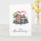 ハッピーハウス記念日の紹介状 カード (黄色い花)