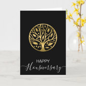 ハッピーハウス記念日の紹介状 カード (黄色い花)