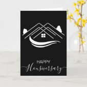 ハッピーハウス記念日の紹介状 カード (黄色い花)