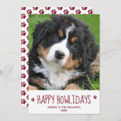 ハッピーハウデイシンプルズかわいいペットドッグフォト シーズンカード (正面/裏面)
