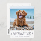ハッピーハウデイシンプルズかわいいペットドッグフォト シーズンポストカード (正面/裏面)