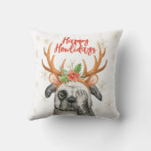 ハッピーハウデイズクリスマスドッグ枕 クッション (裏面)