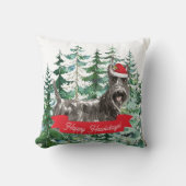 ハッピーハウデイズスコティッシュテリアードグッドクリスマス クッション (正面)