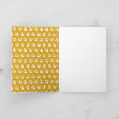 ハッピーハウデイズブルドッグフランスのドッグクリスマス シーズンカード (内部)