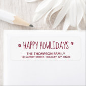 ハッピーハウデイズレッドペットドッグ愛モダン者かわいい ラベル (インサイチュ)