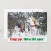 ハッピーハウデイ!ビーグルスノーウィーズポストカード シーズンポストカード (正面/裏面)