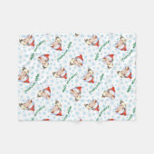 ハッピーハウリディズクレステ中国のッドフリースブランケット フリースブランケット (正面(横))