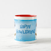 ハッピーハウリデイエスキモドッグ ツートーンマグカップ (中央)