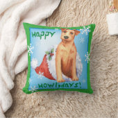 ハッピーハウリデイズアイリッシュテリア装飾用クッション クッション (ブランケット)