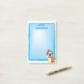 ハッピーハウリデイズアナトリアンシェパードポストイットノート ポストイット (デスク上)