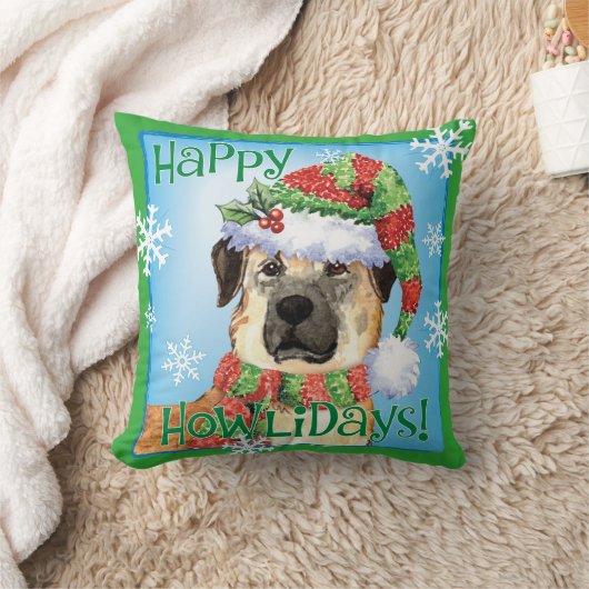 ハッピーハウリデイズアナトリアンシェパード装飾用クッション クッション (ブランケット)