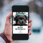 ハッピーハウリデイズアフェンピンシェルドッグクリスマス シーズンカード