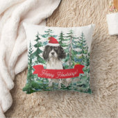 ハッピーハウリデイズイングリッシュスリンガースパニエル犬 クッション (ブランケット)