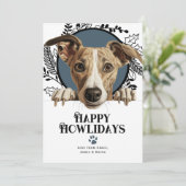 ハッピーハウリデイズウィペットドッグクリスマス シーズンカード (スタンド正面)