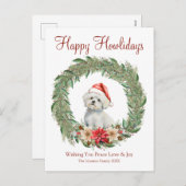 ハッピーハウリデイズカワイイマルチーズドッグ シーズンポストカード (正面/裏面)