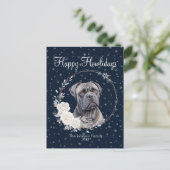 ハッピーハウリデイズカワイトケーンコルソ犬 シーズンポストカード (スタンド正面)