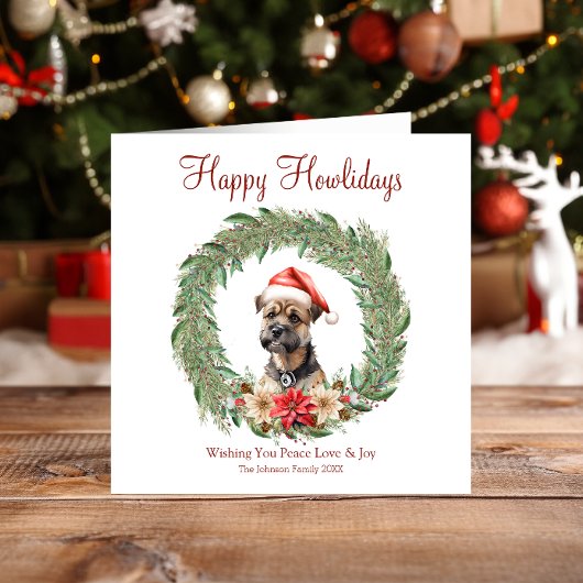 ハッピーハウリデイズキュートカインテリアドッグ シーズンカード