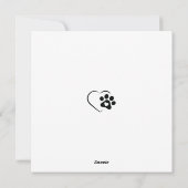 ハッピーハウリデイズキュートコッカースパニエル犬ドッグ シーズンカード (裏面)