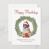 ハッピーハウリデイズキュートサンベルナルドッグ シーズンカード (正面/裏面)