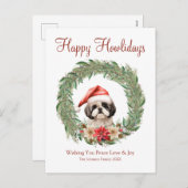 ハッピーハウリデイズキュートラサアプソドッグ シーズンポストカード (正面/裏面)
