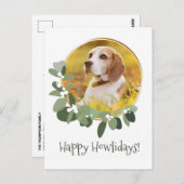 ハッピーハウリデイズクリスマスドッグカスタム ポストカード (正面/裏面)