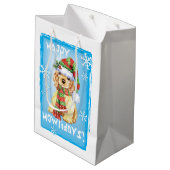 ハッピーハウリデイズコッカースパニエル犬 ミディアムペーパーバッグ (裏面アングル)