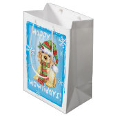 ハッピーハウリデイズコッカースパニエル犬 ミディアムペーパーバッグ (正面アングル)