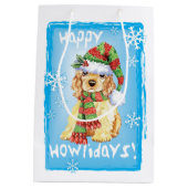 ハッピーハウリデイズコッカースパニエル犬 ミディアムペーパーバッグ (裏面)