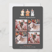 ハッピーハウリデイズサンタパピズクリーム4枚フォトグレー シーズンカード (正面)
