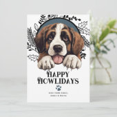 ハッピーハウリデイズサンベルナルドッグクリスマス シーズンカード (スタンド正面)