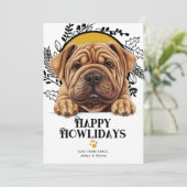 ハッピーハウリデイズシャールペイドッグクリスマス シーズンカード (スタンド正面)