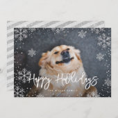 ハッピーハウリデイズシルバースノーフレークスペットフォト シーズンカード (正面/裏面)