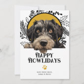 ハッピーハウリデイズジャイアントシュナウツァードッグクリスマス シーズンカード (正面)