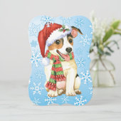 ハッピーハウリデイズジャックラッセルホリデーカード シーズンカード (スタンド正面)