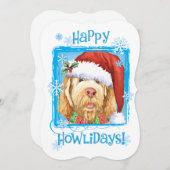 ハッピーハウリデイズスピノンイタリアノホリデーカード シーズンカード (正面/裏面)