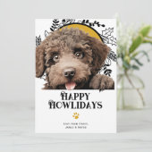 ハッピーハウリデイズスペインのウォータードッグクリスマス シーズンカード (スタンド正面)