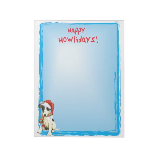 ハッピーハウリデイズスムーズキツネテリア ノートパッド (回転)