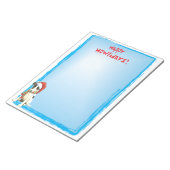 ハッピーハウリデイズスムーズキツネテリア ノートパッド (アングル)