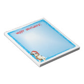 ハッピーハウリデイズスムーズキツネテリア ノートパッド (アングル)