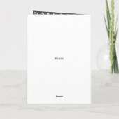 ハッピーハウリデイズダルマティアンドッグクリスマス シーズンカード (裏面)