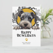 ハッピーハウリデイズチェスキーテリアードッグクリスマス シーズンカード (スタンド正面)