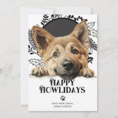 ハッピーハウリデイズチノックドッグクリスマス シーズンカード (正面)