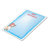 ハッピーハウリデイズチワワ ノートパッド (アングル)